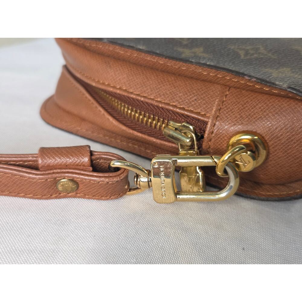 Louis Vuitton Monogram Orsay Clutch Wristlet Bag AR0917 LV Brown Canvas - Picture 3 of 13
